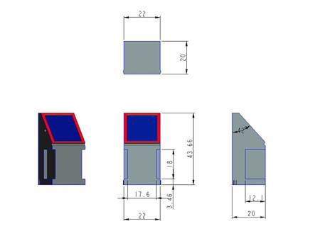 Optical fingerprint scanner size
