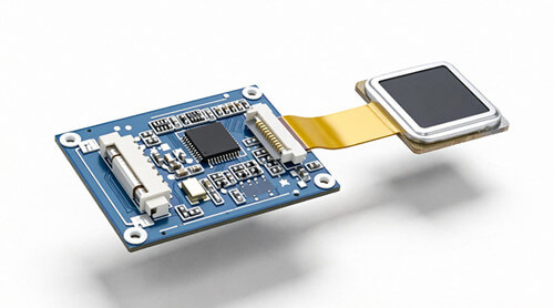 Exterior view of the fingerprint reader module