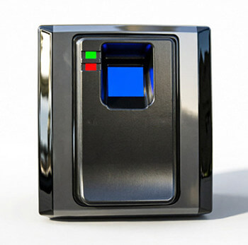 Optical fingerprint sensor installed in an access control system
