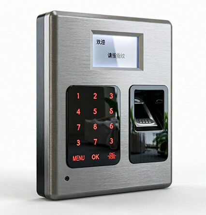 Access control devices fitted with capacitive fingerprint sensor