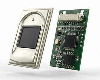 Exterior view of the fingerprint scanner module